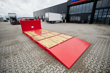 Maskinflak med fast ramp