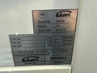 DAF XF 530 6x2*4 med Ekeri skåpbyggnation