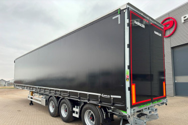 3 axlad trailer 45 ton med hållar för truck