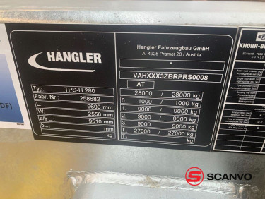 Hangler TPS-H 280 Jumbo-Z 3-axlad maskinkärra