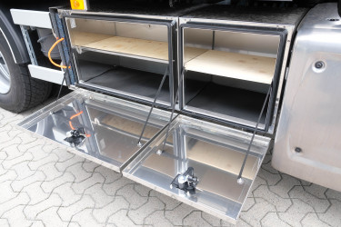 XD 410 FAN Brädgårdsbil med Hiab iX 228 E-5 kran