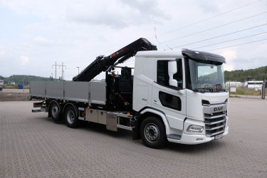 XD 410 FAN Brädgårdsbil med Hiab iX 228 E-5 kran