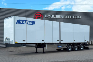 Ny Närko 3 axlad utrikes skåptrailer