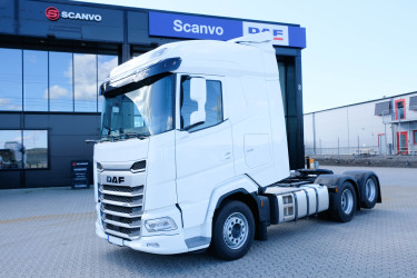 Ny DAF XG530 dragbil med motorkraftuttag - på väg hem